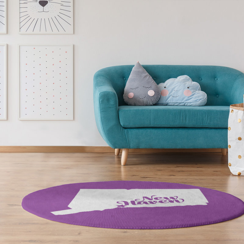 Tapis en poly-chenille new refuge connecticut, Rond 5 pi