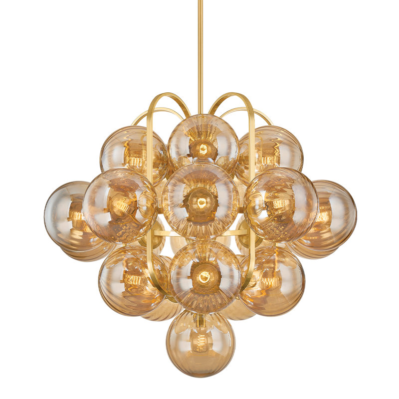 Cronus Chandelier, 42.25" H x 44.50" W x 44.50" D, 21