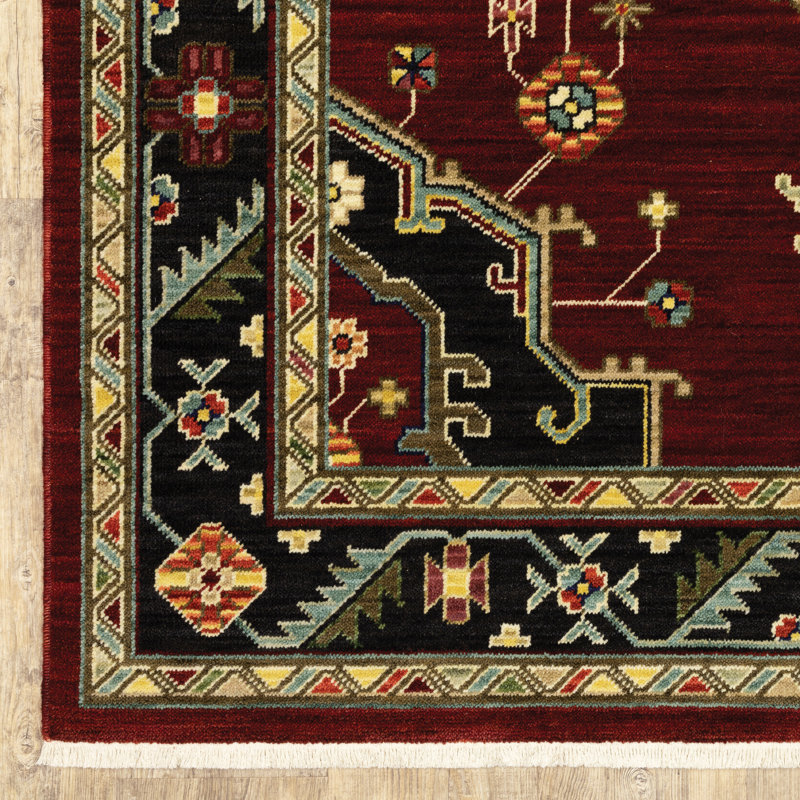 Oaklynn Performance Oriental Indoor Rug, Rectangle 6'7" x 9'6"