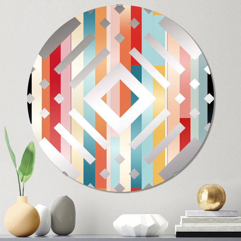 Reisman - Miroir décoratif diamant, 23,6 po x 23,6 po