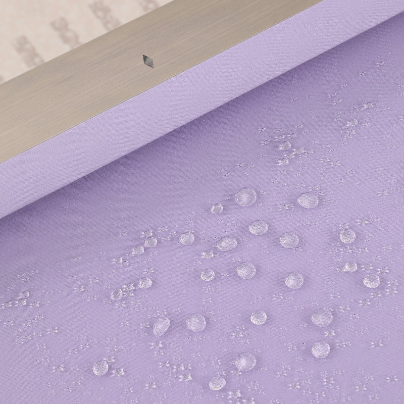 Table de billard sans ardoise ModArt, 7 pi, Mauve clair résistant à l'eau, Bois de frêne noir