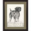 «Canine Gaze», impression murale encadrée brune