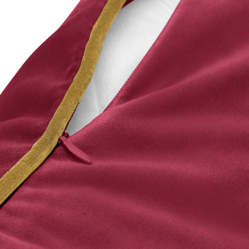 Meridian Square Throw Cushion, Maroon/Moss