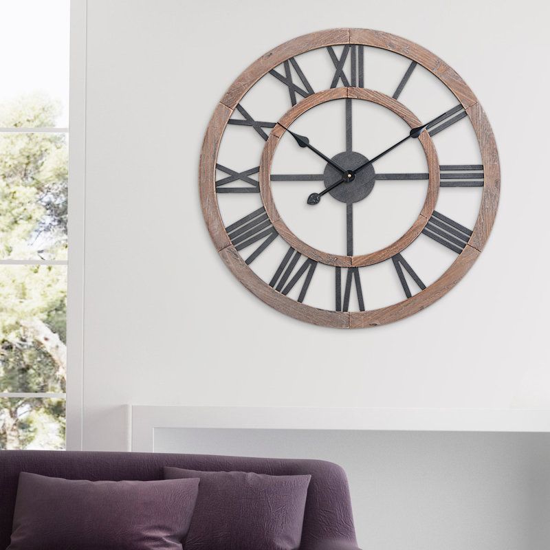 Très grande horloge murale 24 po Berthold