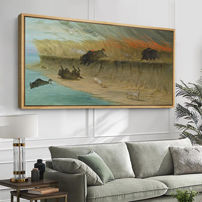 «Rustic Countryside Flower Blossom», impression de style rétro sur toile encadrée