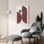 Ivy Bronx «Modern Shapes» par Wellington Studio, art mural en verre acrylique, 24 po x 36 po-1017510523