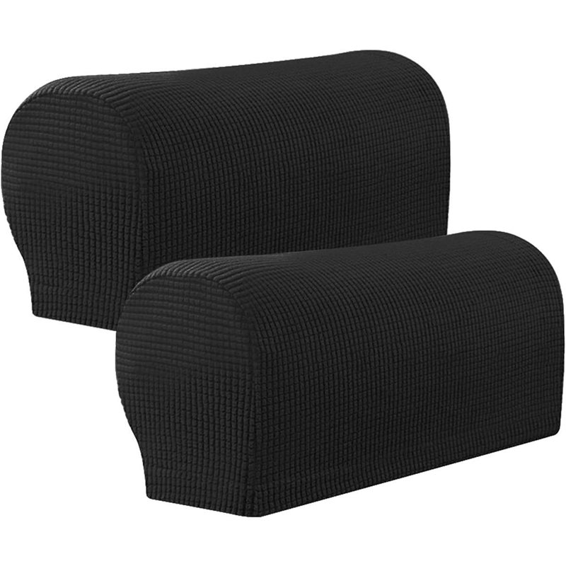 Housse pour canapé à coussins carrés/rectangulaires, Noir