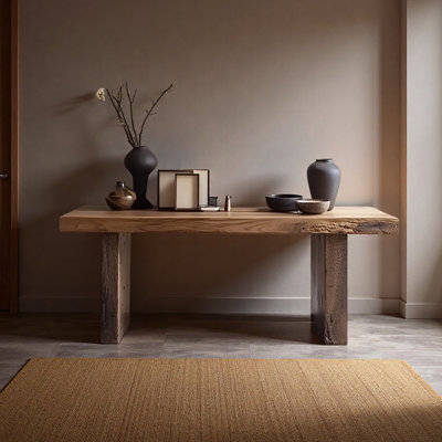 Console simple en bois massif