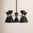 Bimini 5-Light Metal Geometric Shaded Chandelier-406457856