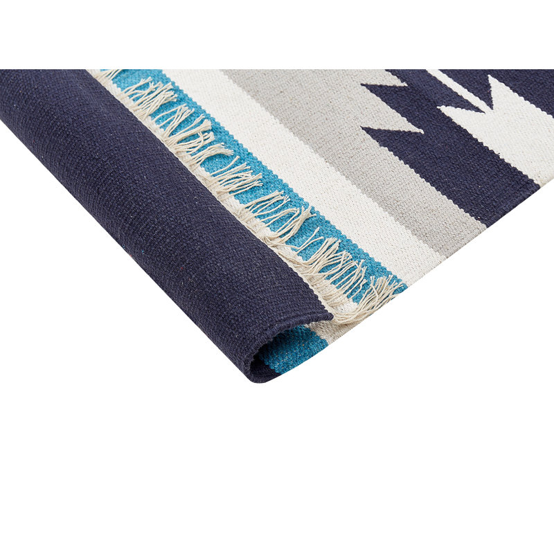 Wiley Southwestern Cotton Hand Woven Area Rug, Rectangle 200 x 300cm