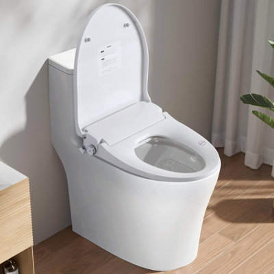 Heated Bidet Toilet With Multi - Cleaning Modes, Radar Sensor, Easy Setup For Bathroom Portable Adjustable Water , Intelligent Temperature, Self Nozzle,