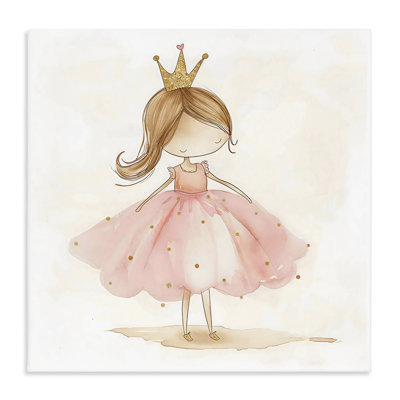 Little Princess with Crown Canvas, design by Creative Studio