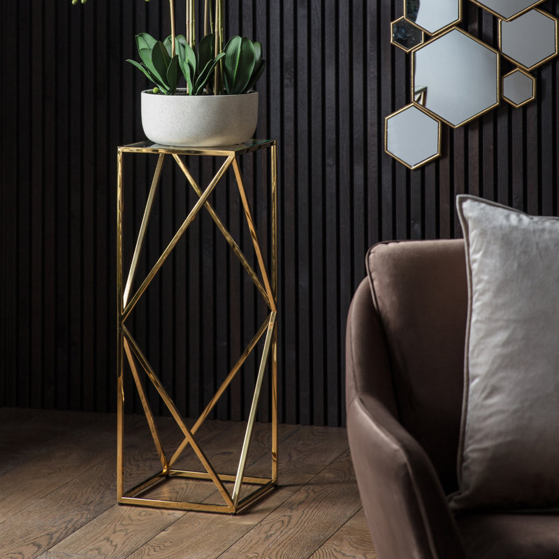 Bonaparte Glass Top Frame End Table