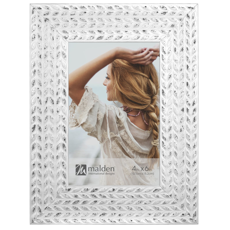 White Embossed Picture Frame