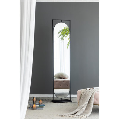 18" X 12" X78" Full Length Standing Mirror, 360° Swivel Floor Mirror  For Bedroom Living Room Vanity Entryway