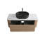 Ensemble de meuble-lavabo cannelé avec armoire de rangement et tiroirs 48 po Avalon-133010648