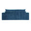 Canapé rembourré 3 places en chenille de 80,7 po avec accoudoirs larges, coussin épais, dossier ergonomique pour le salon, la chambre à coucher ou le bureau, bleu / vert / noir-553005993