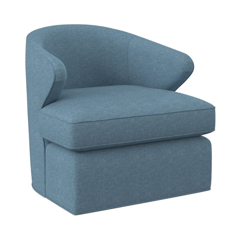 Fauteuil pivotant Scoop, Viscose Edworth Ocean