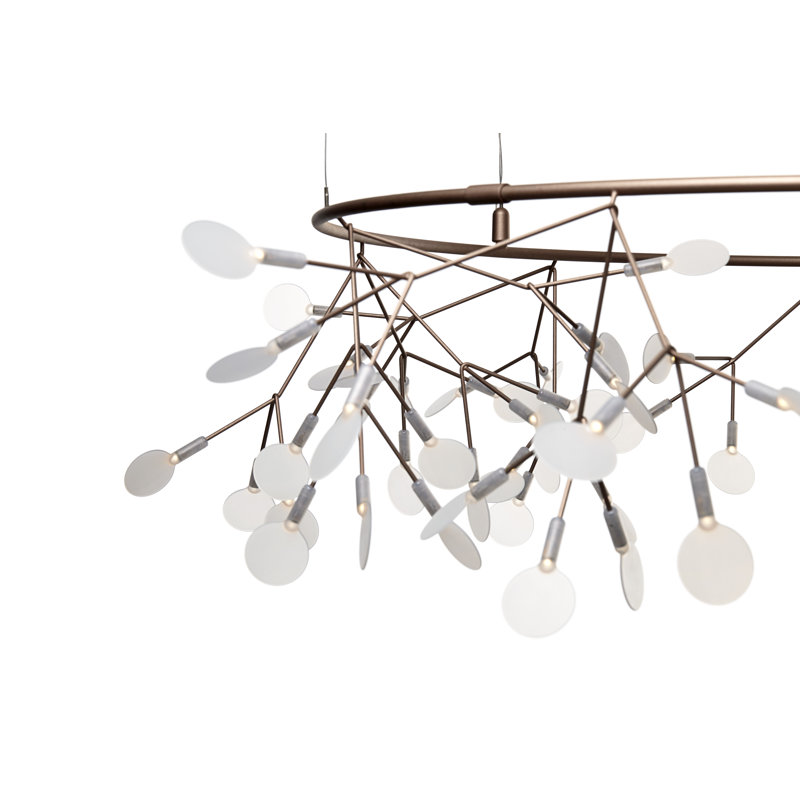 Heracleum III The Big O LED Chandelier, Copper, 82.6 inches, 10 meters