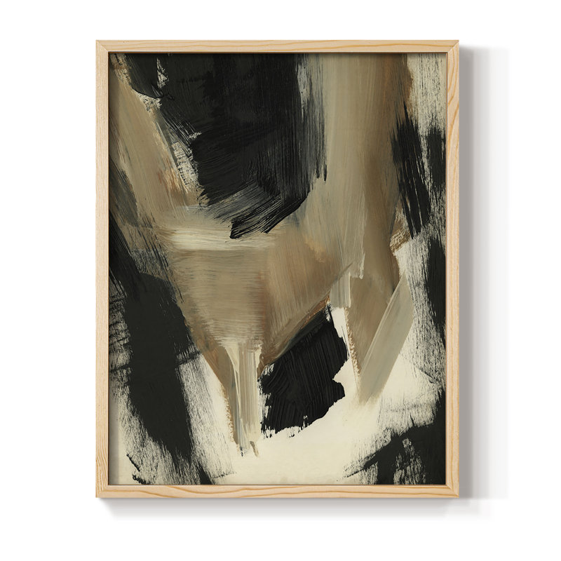 «Baked Paintstrokes II», reproduction encadrée - bois massif, H 21 po x l 17 po