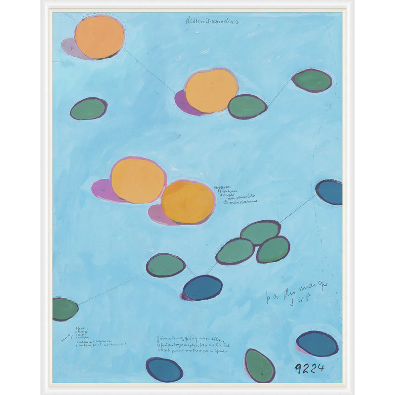 River Stones Print by Paule Marrot, 54" H x 43" W x 1.25" D, White Framed