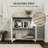 Fluted Buffet Sideboard Cabinet With Storage-841079856