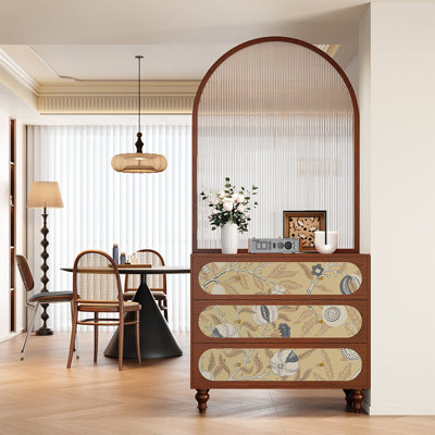 French  tempered glass screen cabinet