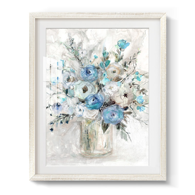 Toile tendue Emerald Ice I - galerie, H 25,5 po x l 17,5 po, Blanc