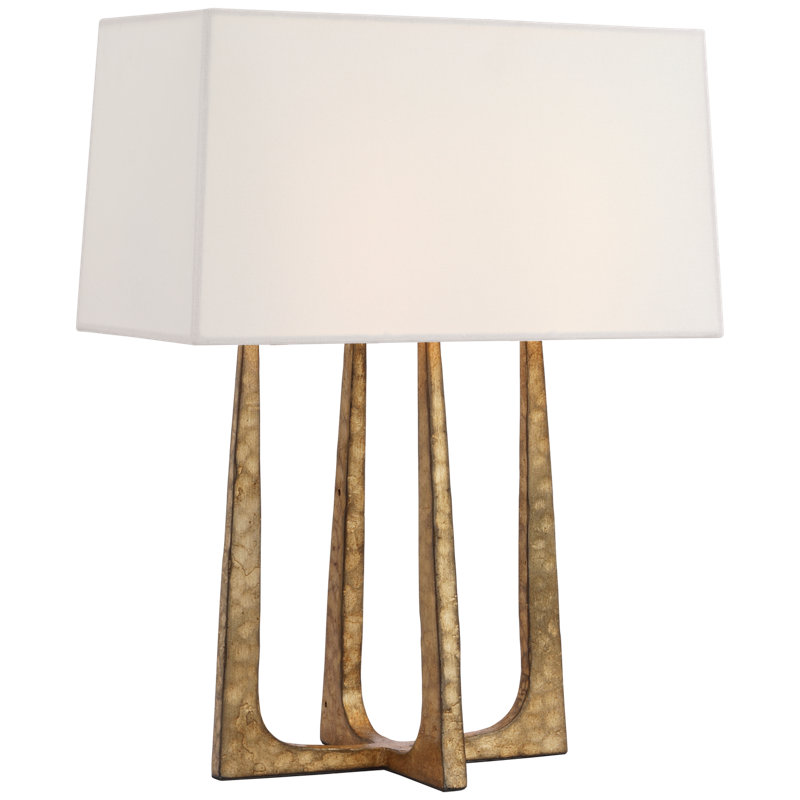 Scala Table Lamp, Gilded Iron