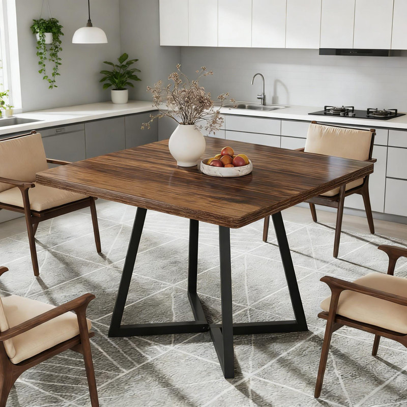 Table de salle à manger et de cuisine rétro en bois de style classique | Idée de cadeau
