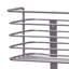 Panier de rangement en fil d'acier à 2 niveaux avec finition nickel thermolaquée et argent compact-55681379