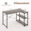 L-Shaped Metal Base Computer Desk-555215667