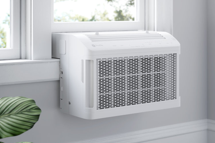 Bedroom window air conditioner unit.