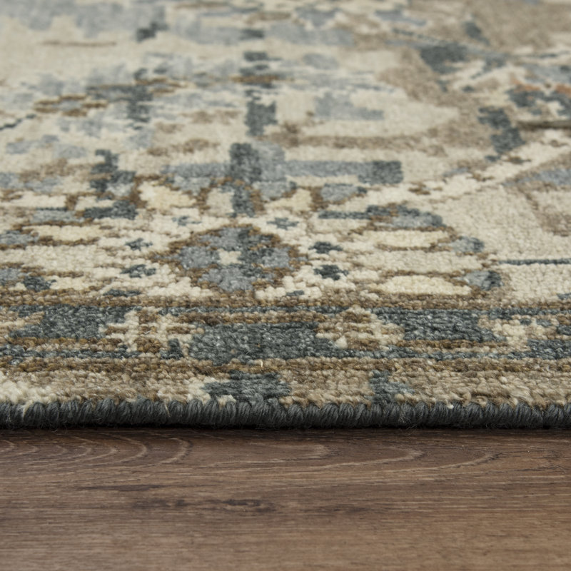 Tapis en laine noué à la main, Rectangle 9 pi x 12 pi