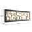 Metal Square Ribbon Geometric Home Wall Decor with Black Frame