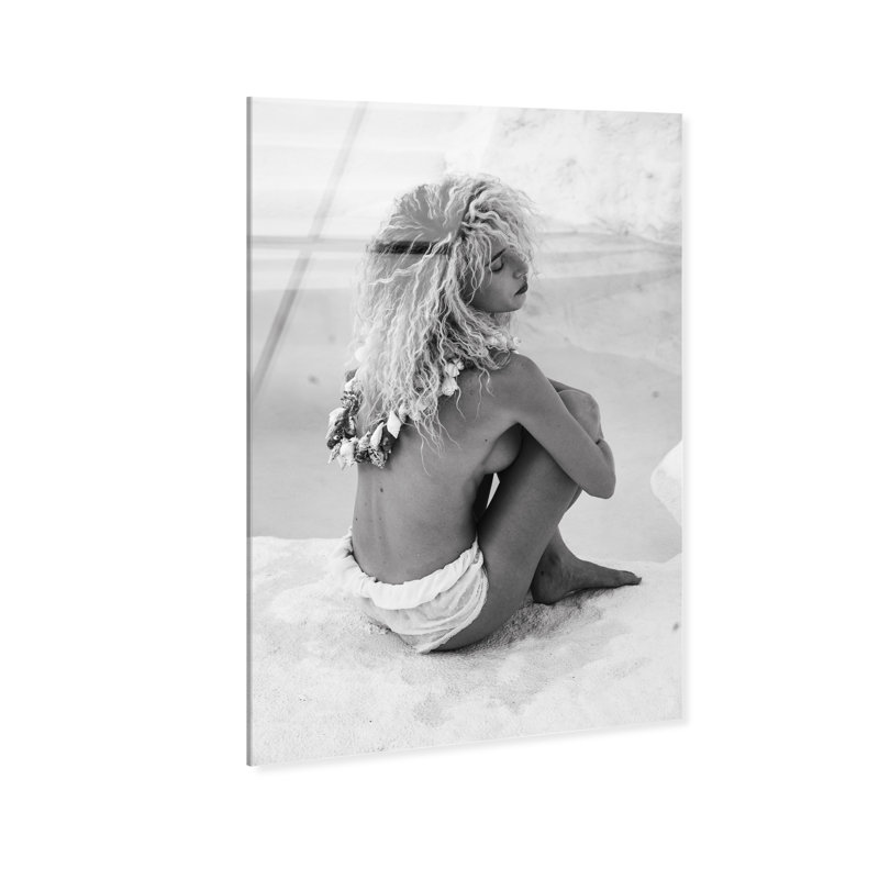 Moment of Peace BW I Canvas People Print by Oliver Gal, 15"H x 10"W, High-Gloss Acrylic Print