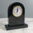 Stone Quartz Movement / Crystal Tabletop Clock in Black