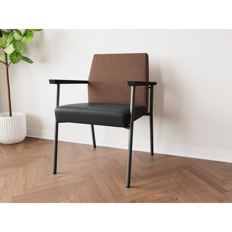 Lesro Chaise d'invité Mystic, Archetype café / Modena graphite, Gris anthracite