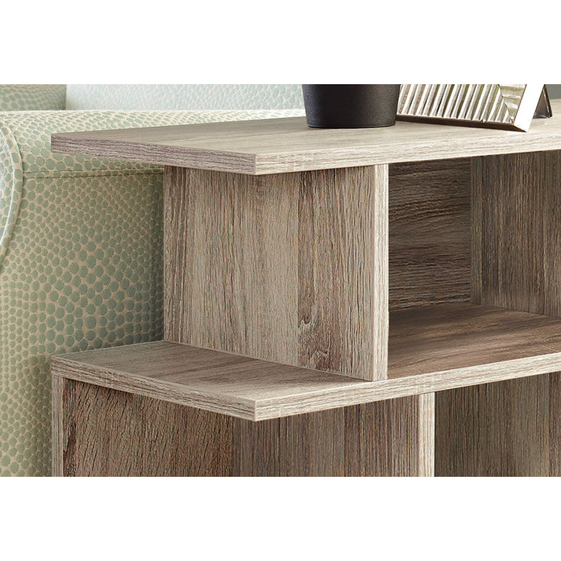 Accent Table, Side, End, Nightstand, Lamp, Living Room, Bedroom, Laminate, Contemporary, Dark Taupe, Dark Taupe