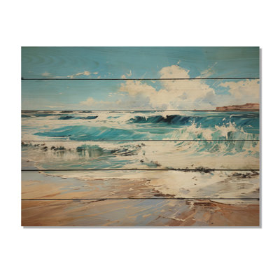 Ludgera Ludgera Coastalocean Sunkissed Beach II sur impression sur bois