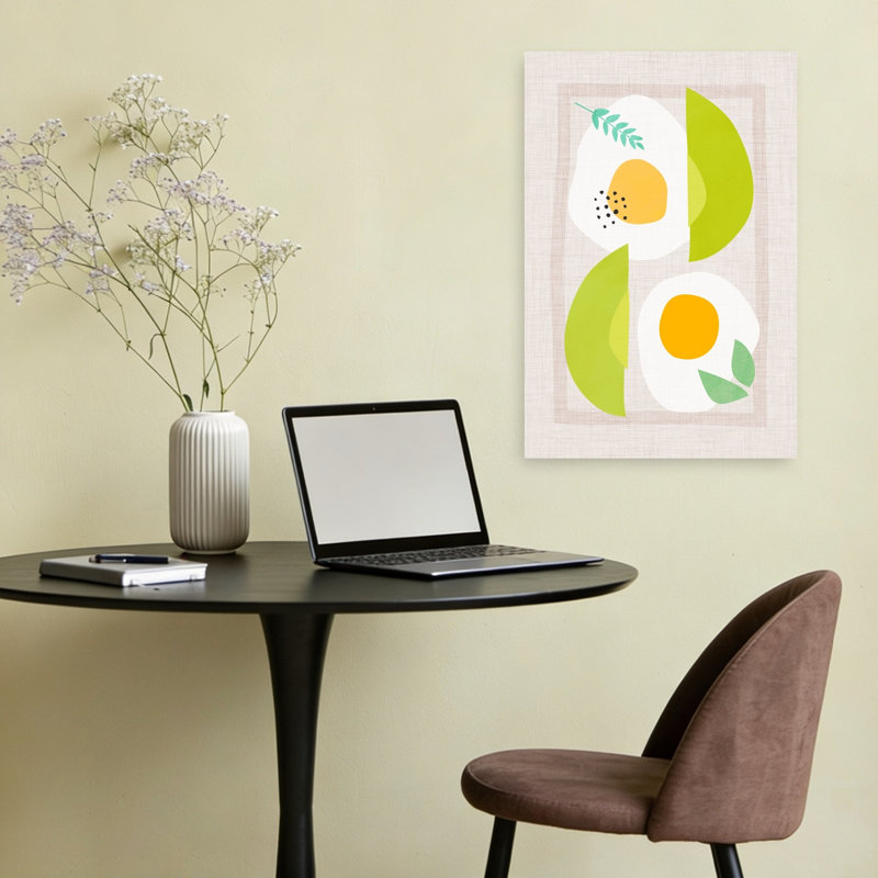 Impression d'art mural abstrait moderne moderne minimaliste, H 24 po x l 16 po