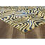 Jaune abstrait/Tapis décoratif noir-1533093519