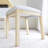 6-Piece Wood Frame Extendable Dining Table Set With Bench-284112374