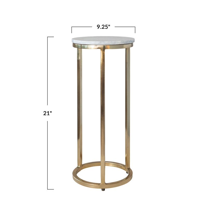MarbleGold Iron Martini Table