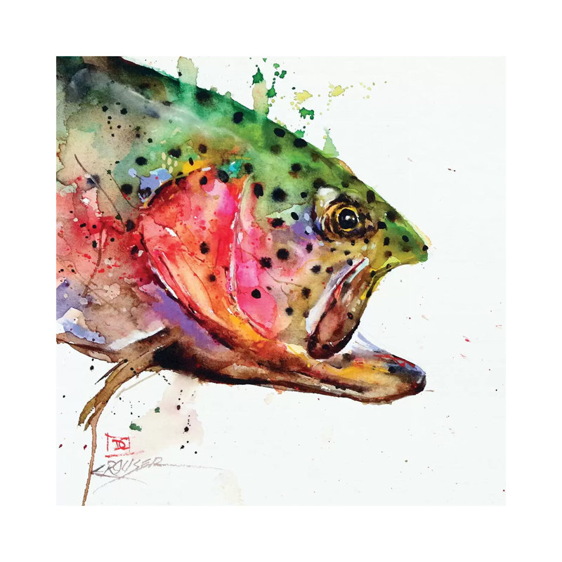Wild Rainbow by Dean Crouser - Painting on Canvas, Wrapped Canvas, 66.04 cm H x 66.04 cm W x 1.91 cm D