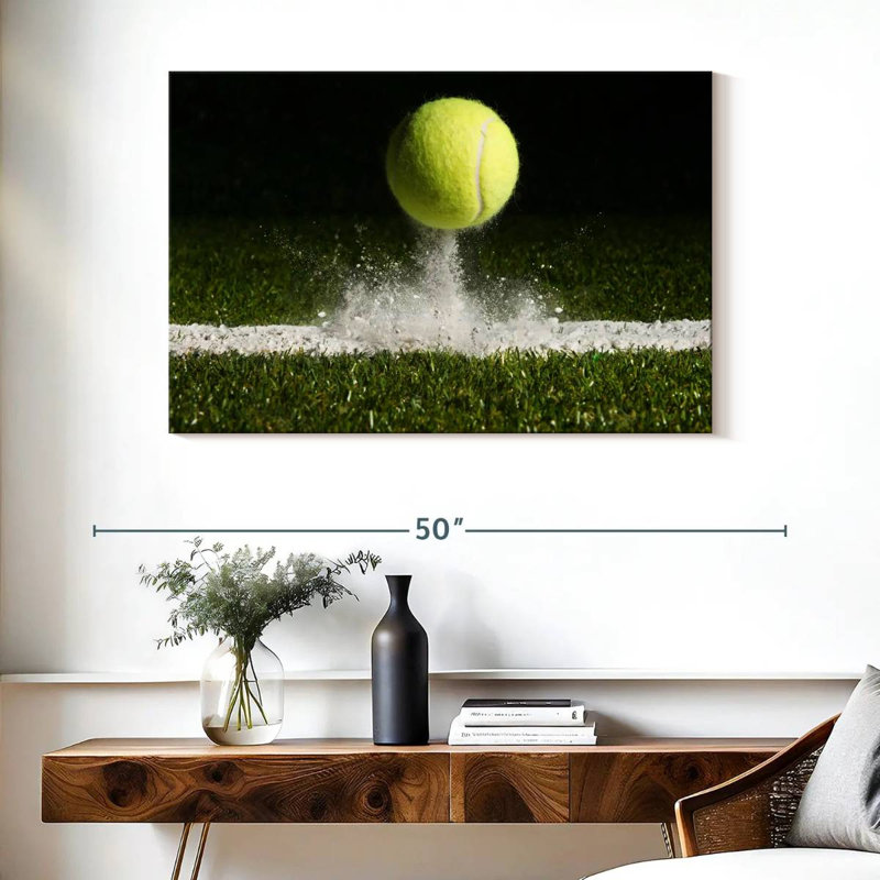 " Match Point Tennis ", 26" H x 39" W x 1.25" D