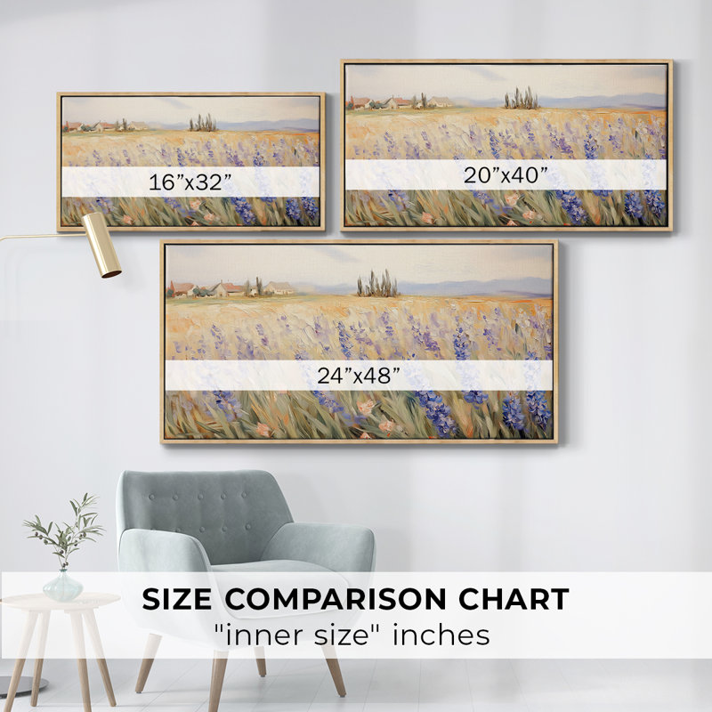Botanical Series-CECXV- Toile tendue avec châssis tendue, prête à être accrochée, 17" H x 33" W, Naturel
