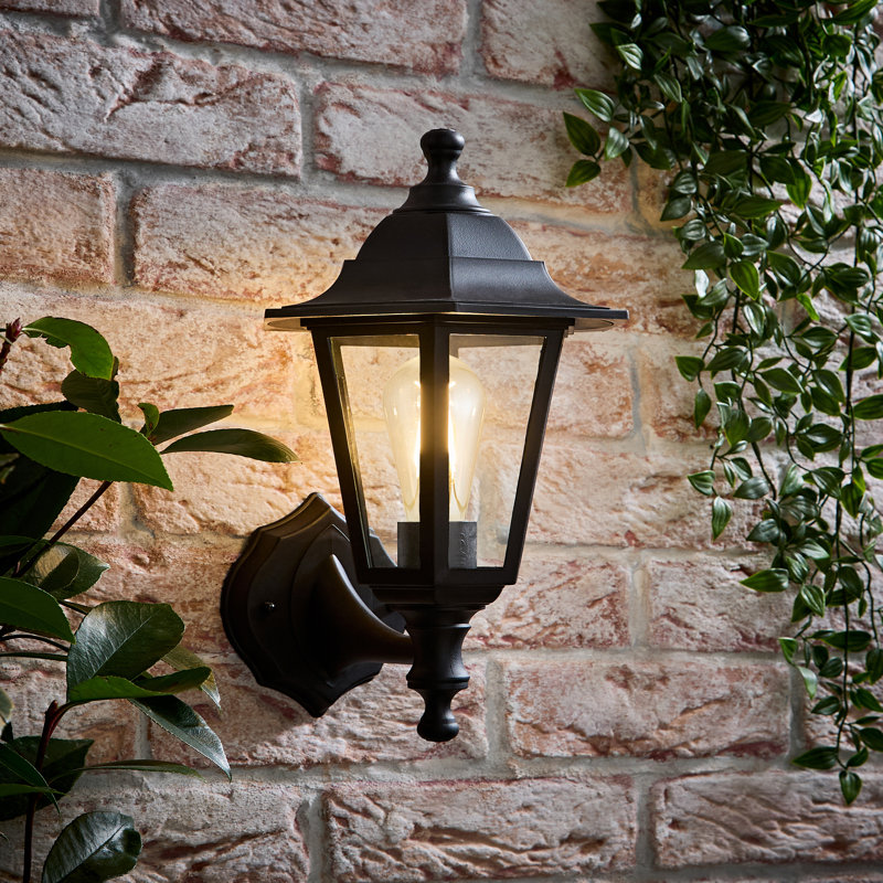 Mcmahan Outdoor Wall Lantern, Black