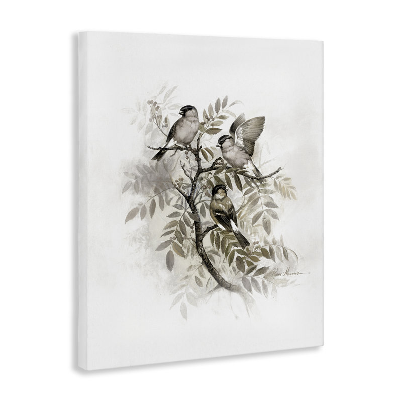 «Birds on Spring Tree Branch», art mural par RUANE MANNING, H 20 po x l 16 po