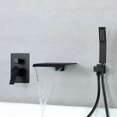 Système de douche à 2 fonctions avec douchette et bec de baignoire